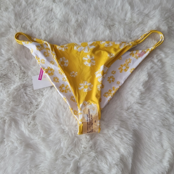 🍹ROXY FLOWER LOVER REVERSIBLE CHEEKY BIKINI BOTTOMS XXL - Picture 7 of 9
